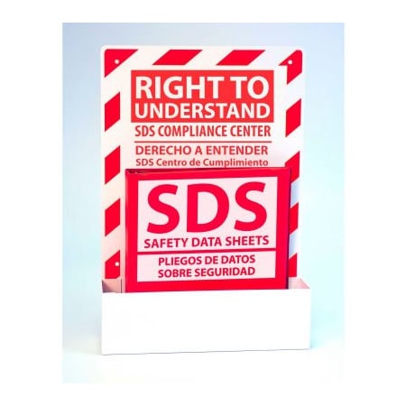 Zing ZING Eco GHS-SDS Single Station (English/Spanish), 1 Binder, Recycled Aluminum, 6042 6042